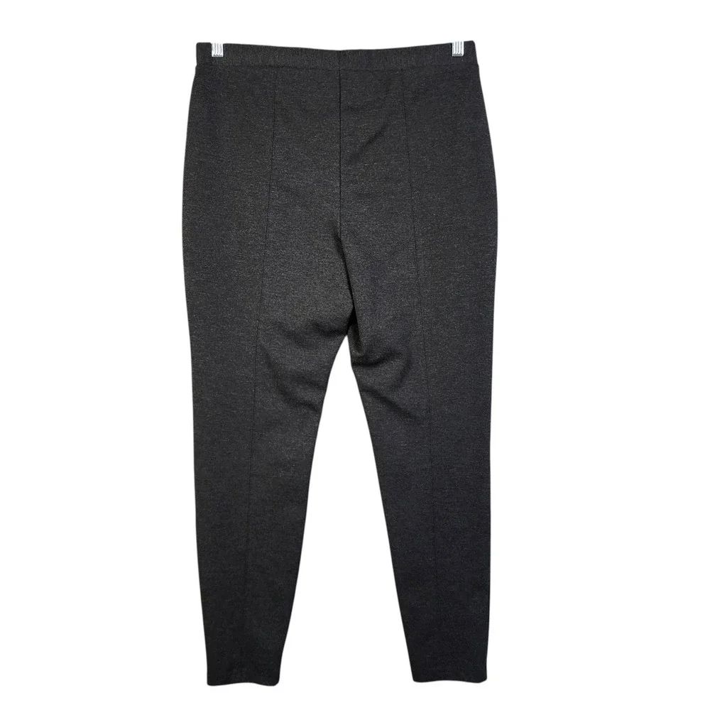 Chicos So Slimming Womens Charcoal Gray Ponte‎ Leggings Size XL Tummy Control